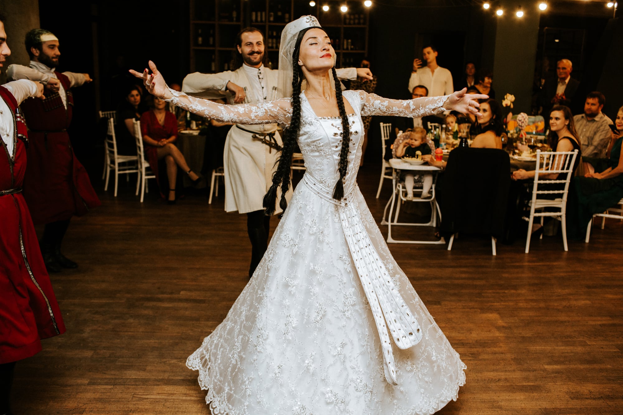 Georgian traditional 2025 wedding dress